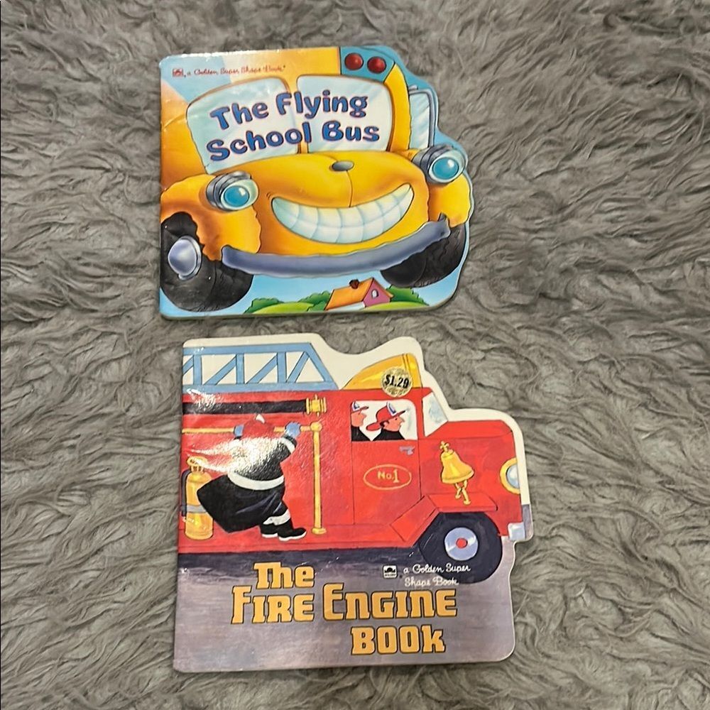 A golden super shape book, set of two‎ vintage books